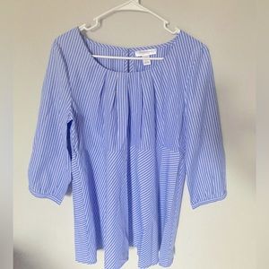 Long Sleeve Striped Maternity Dress Shirt